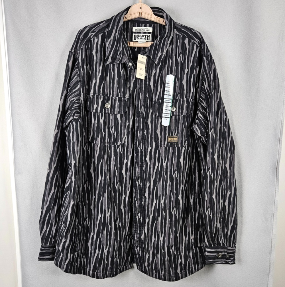 Duluth NWT Jersey Lined Fire Hose Shirt Jacket Mens XLT Tall Shacket 53056
